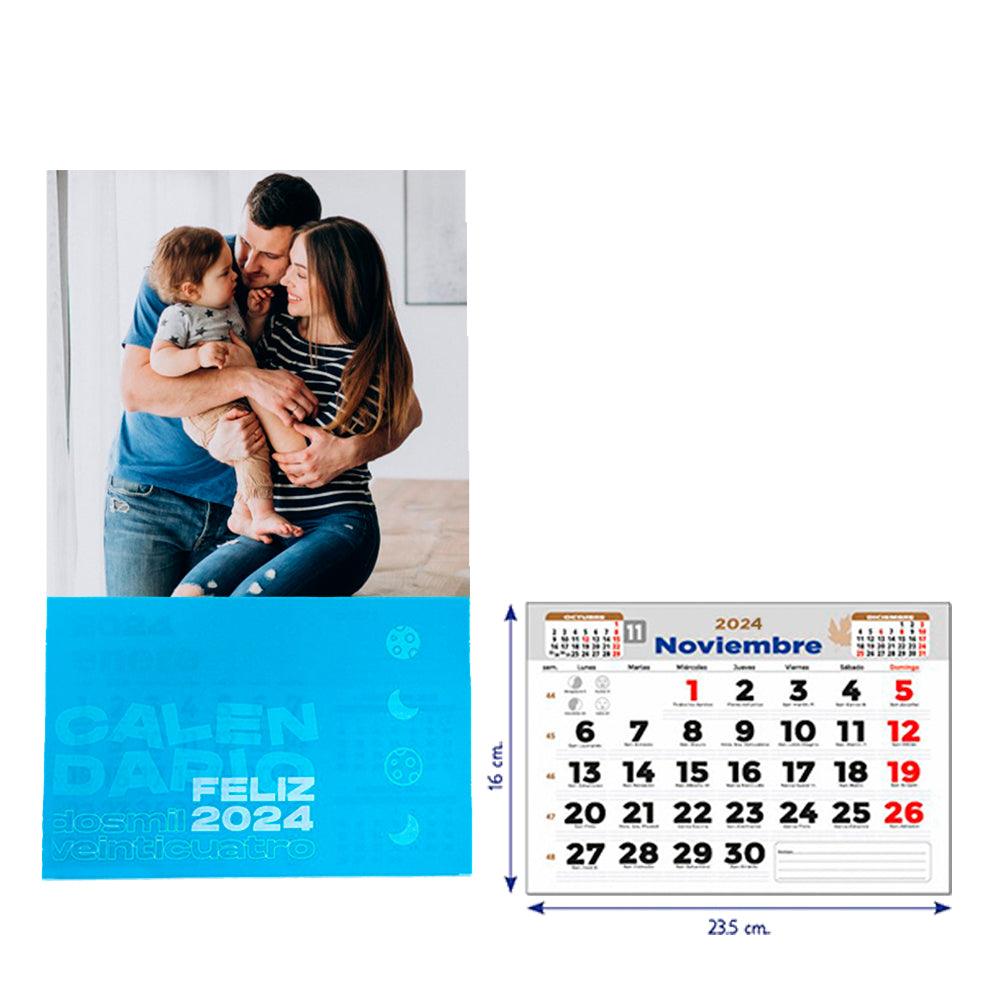 Calendario 2024 personalizado 16x23,5 + foto - Mini detalles